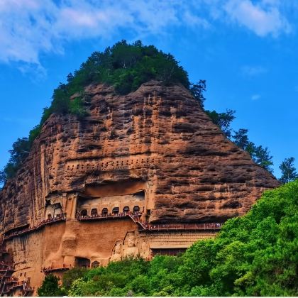 【小白龙优选】麦积山石窟+仙人崖一日游/不含门票/导游登窟讲