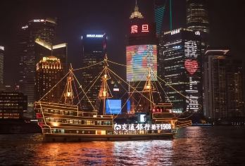 上海黄浦江游船含自助餐，无需排队&包厢，包船，游艇&可配导游【游船上就餐，体验升级】