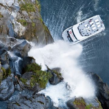 南方探索号丨米尔福德峡湾一日游红色全景巴士往返丨可选农场游