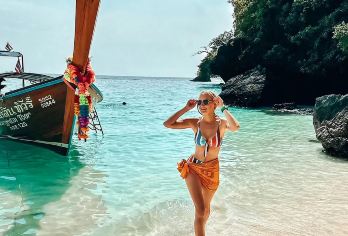 泰国甲米宏岛红岛快艇/长尾船/帆船出海一日游【浮潜&跳水】【静享自然—小众路线，远离喧嚣，畅享原生态海岛风光】