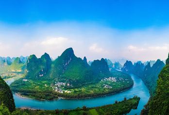 2-8人小团漓江竹筏杨堤-九马+兴坪古镇+相公山【网红鱼鹰表演+20元背景打卡】