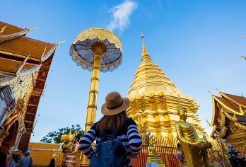 清迈素贴山+双龙寺+清迈大学一日游 清迈夜景/泰式火锅可选【游览清迈著名佛教圣地双龙寺，欣赏气势磅礴的彩色神龙雕塑】
