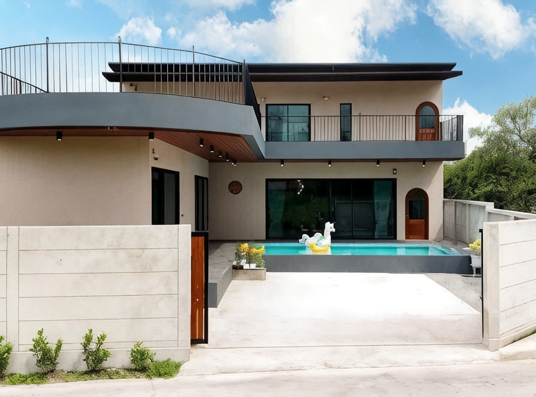 Midnight pool villa