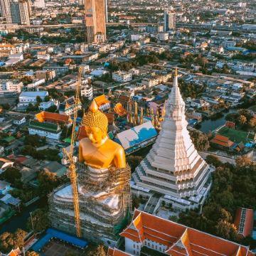 曼谷水门寺+暹罗古城+三头神象博物馆一日游