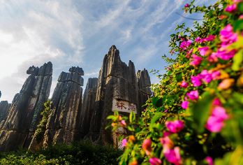 昆明石林+滇池一日游【独立私家团◆9点晚出发◆二环上门接车】【[自有品牌]天天发班，质量保证，不转团。一天玩转两大景点，5A级景区地上看石林+亲临五百里滇池】