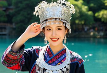 荔波小七孔+西江千户苗寨过夜游【上门接21-35人团】【持免票证件客人请车上给免票证件原件导游，如需前往窗口认证请您给于配合】