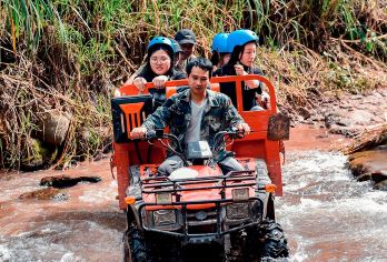 西双版纳纳卡村雨林徒步一日游【野生厨房+专业研学向导带队】【3公里乘ATV穿越雨林，每一个水坑，每一张惊艳照片，刺激让你一路尖叫；】