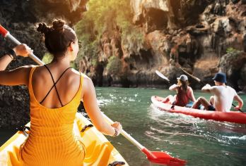 万荣一日游【含滑索+坦江溶洞+水下溶洞+皮划艇+泻湖3】【万荣城区内酒店接送】