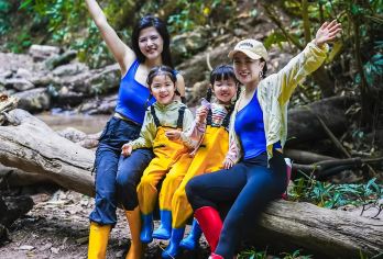 西双版纳基诺山寨+基诺山雨林徒步一日游【精品小团-市区接送】【基诺山寨：迎着和煦的阳光，在基诺族创世始祖“阿嫫腰北”的注视下，那片苍翠茂密的树林掩映下的山寨大鼓门】