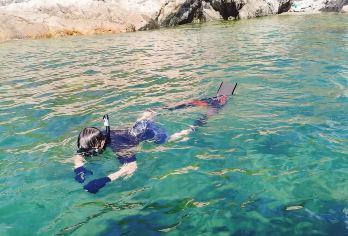 大鹏半岛+桔钓沙浮潜+摩托艇+1对1+浮潜装备【1对1专业教练指导】