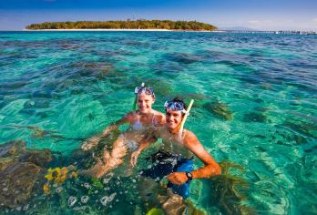 凯恩斯大猫号big cat绿岛半日游（可选上午/下午 浮潜）【目的地绿岛离岸近，可以漫步雨林，参观海洋公园，晕船星人友好】