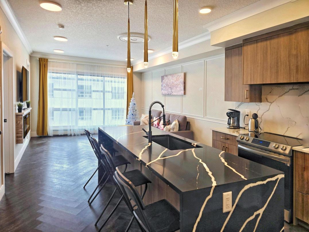 Family Stylish 1BR and Den Condo -Apartment w/City View, DT, Balcony, Parking, Laundry!