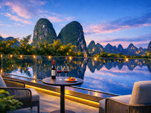 阳朔静然山水酒店(20元人民币景区店)主图