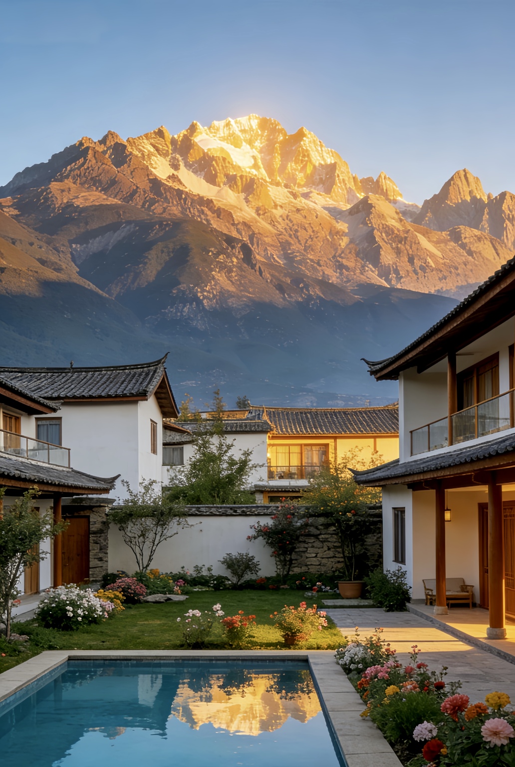 无尔山下｜金山映雪·雾漫泳池花园度假美宿-官方