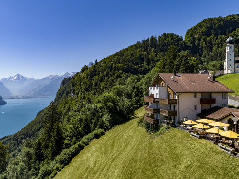 Flüelen酒店住宿-Bellevue Hotel & Restaurant