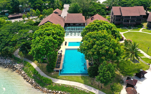 Padang Mat Sirat酒店住宿-兰卡威泻湖海浪别墅度假村