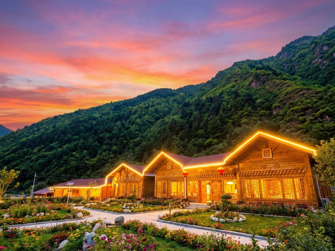 Yuexiang · Chawa Mujyu Mountain View Garden Cabin Homestay (Guergou Town)