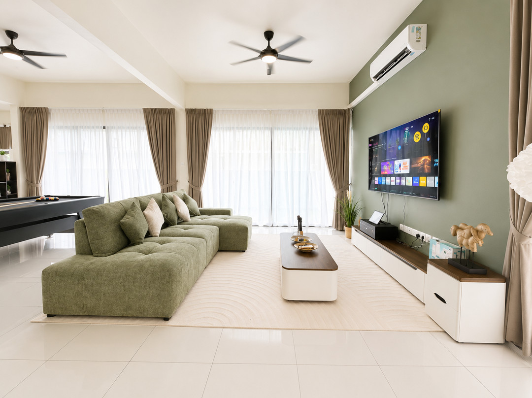 Pontian PalmRetreat 4BR 14Pax Pooltable & Mahjong