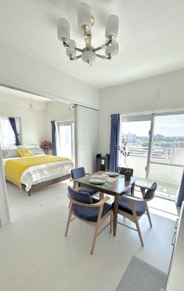 Vent du Vent Okinawa Stunning Ocean View 2BR Sleeps 6 20 min from Airport 3 min to Shopping Mall