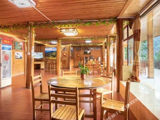 龙脊梯田看日落酒楼