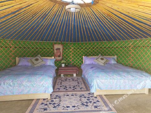 海北青海湖海宴金银滩草原蒙古包民宿