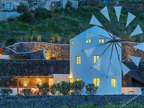 圣托里尼酒店住宿-风车别墅酒店