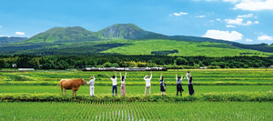 阿苏市游记图文-熊本-阿苏之间的铁路线路已经恢复， 到阿苏观光更方便啦