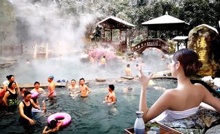 冬天里的第一次温泉，铜鼓汤里森林温泉自驾游