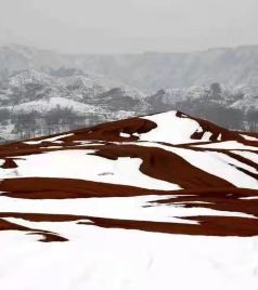 榆林老城/夫子庙文化旅游步行街游记图文-冬天的第一场雪-陕北风光