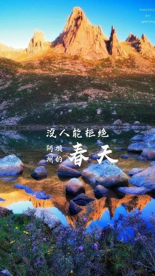 没人能拒绝,阿坝州的春天!