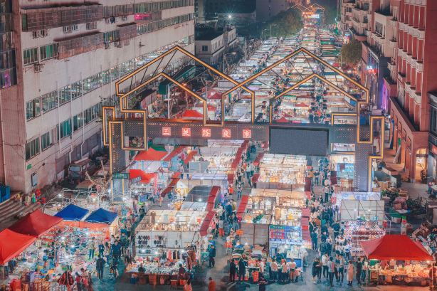 义乌逛夜市