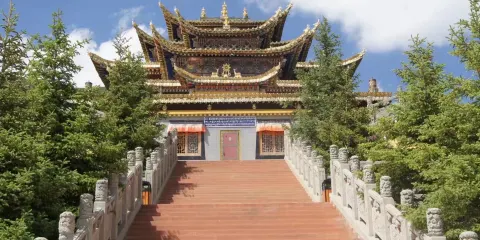 黃河九曲第一灣-索克藏寺