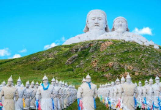 可汗山景点图片