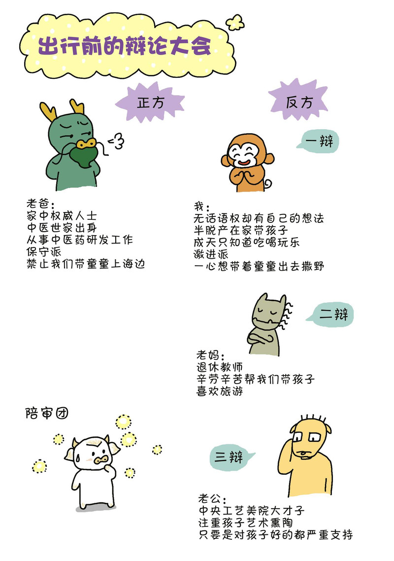 漫畫遊記《寶寶的第一次出行去海邊》。