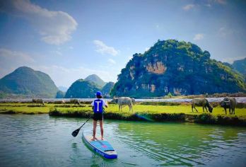 文山普者黑景区一日游【含柳叶小舟+三生三世取景地】【[轻松游玩]6人小团轻奢纯玩，当地土著领队全程趣游带玩慢游田园，高铁站免费接送】