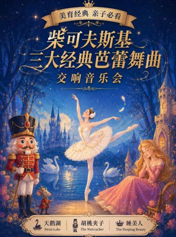 北京 · 「天鹅湖·胡桃夹子·睡美人」柴可夫斯基三大经典芭蕾舞曲交响音乐会