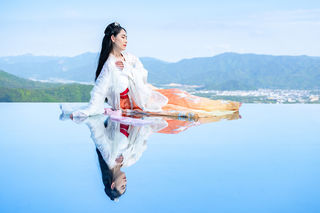 宁海梁皇山|汉服游山水,隐居山林做个神仙梦