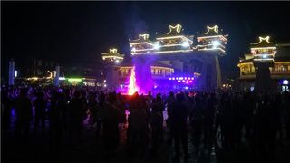 燕都古城篝火晚会┃夜晚的狂欢模式,从这里开启