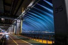 盘浦大桥月光彩虹喷泉-首尔-翱翔的大鲨鱼