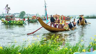 千年传承 更有“人情味”的常熟非遗 湖甸龙舟庙会