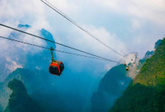 天门山索道景点图片