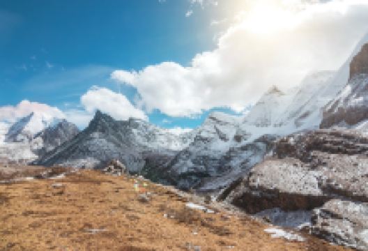 新都桥贡嘎雪山观景台景点图片