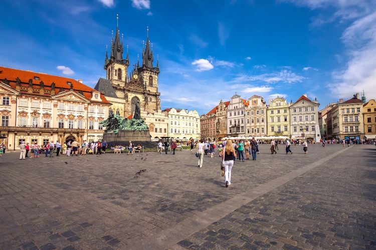 Old Town Square (Central location, historic significance)