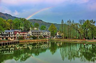 最美的春天，我在指南村遇见彩虹，美得就像一幅水彩画