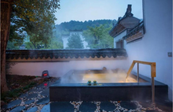 武义游记图片] 江浙沪首家温泉轻奢民宿，私享一房一院一私汤丨武义璟园蝶来望境