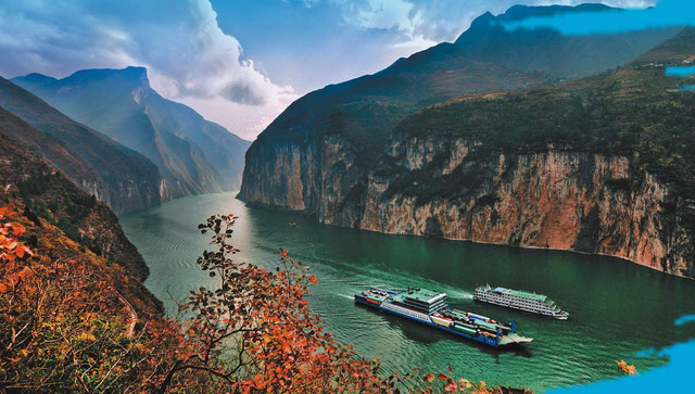 烟雨三峡,墨画宜昌,一半山水一半城