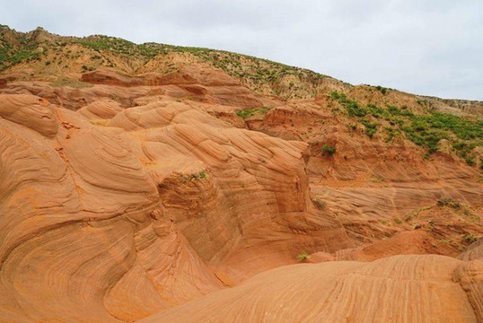 私藏在陕西边境的波浪谷,还有水上丹霞的碧水红岩令人称奇