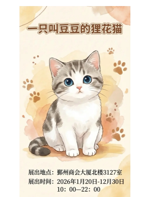 《一只叫豆豆的狸花猫》展览