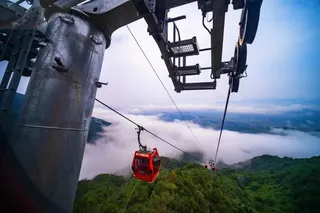 索道国庆开通预告｜一起来天岳幕阜山 腾云驾雾 高空赏花