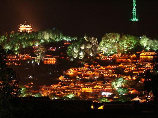 丽江古城狮子山观景台